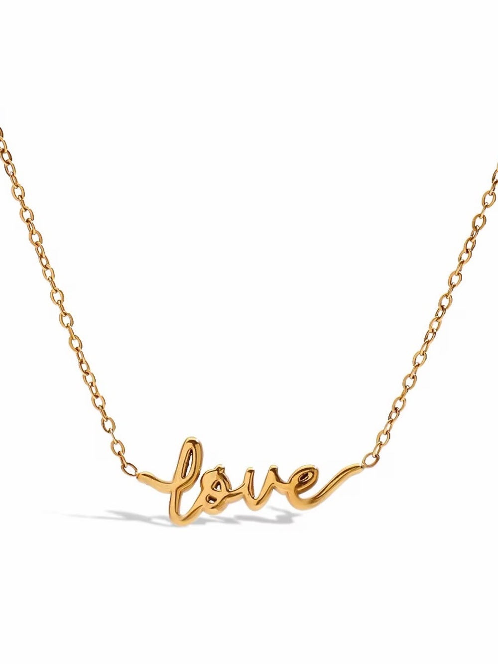 18K Gold Plated “Love” Pendant Necklace